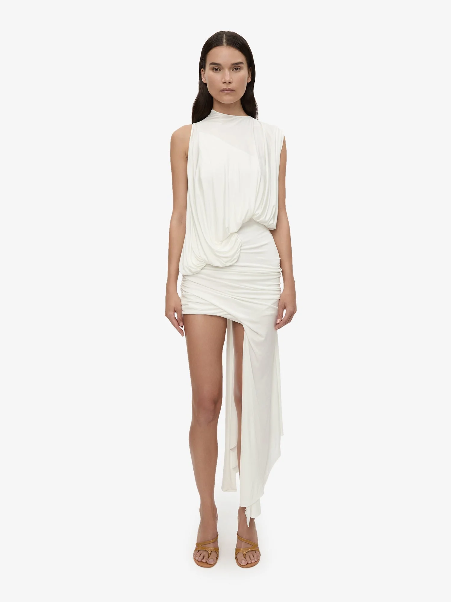 Cumulus Tucked Mini Dress - 1