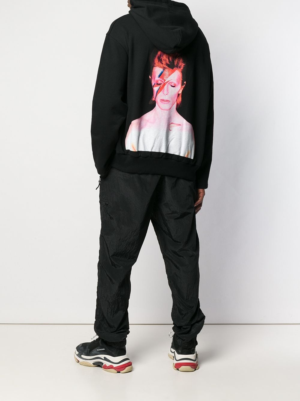 graphic print pullover hoodie - 3
