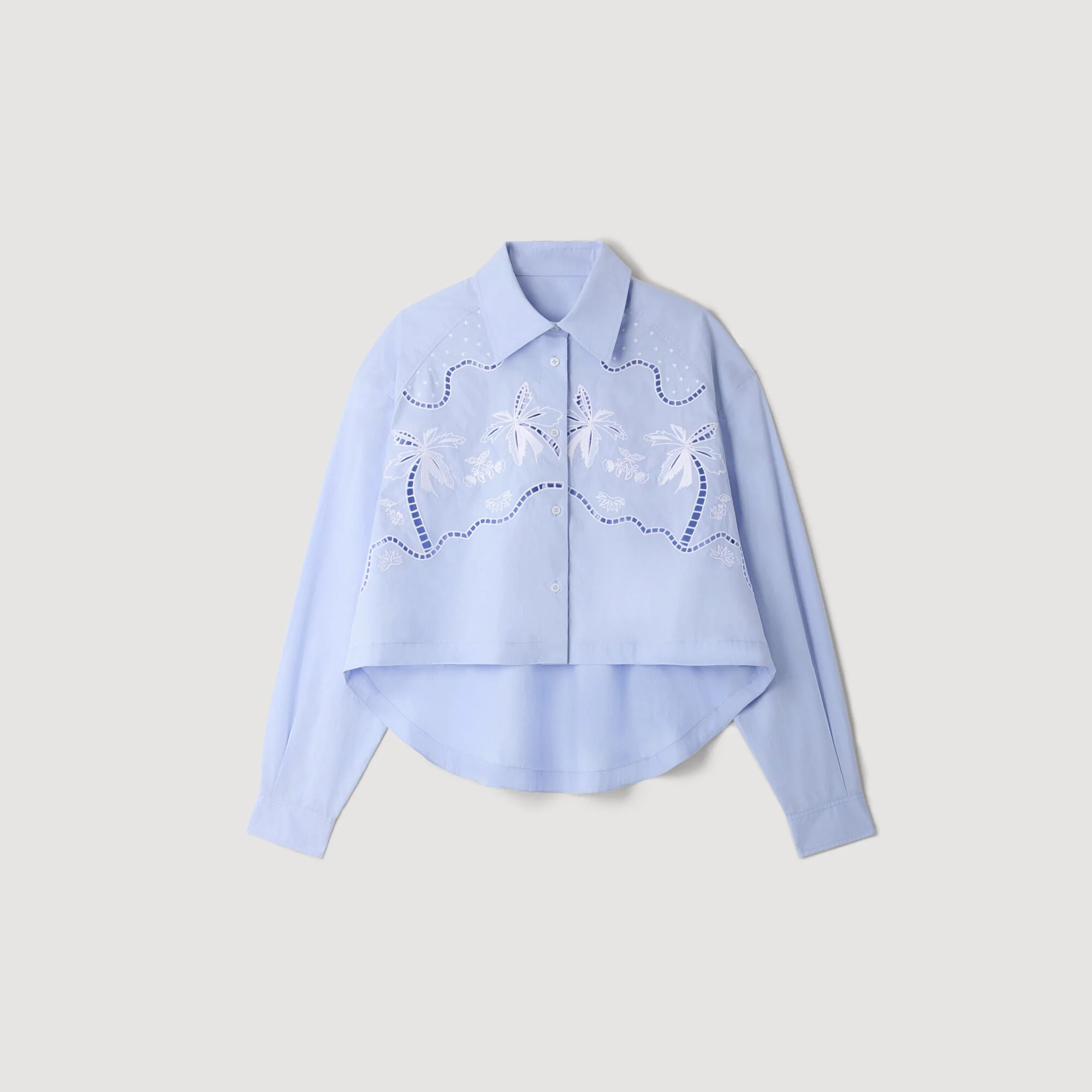 EMBROIDERED COTTON SHIRT - 1