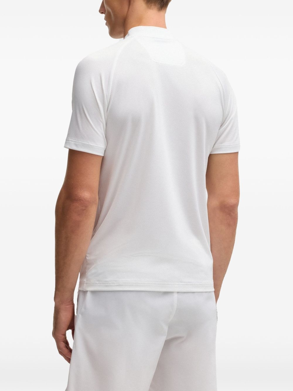 logo-print polo shirt - 4