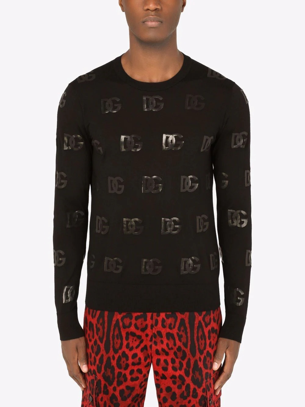 sequin-logo jumper - 3