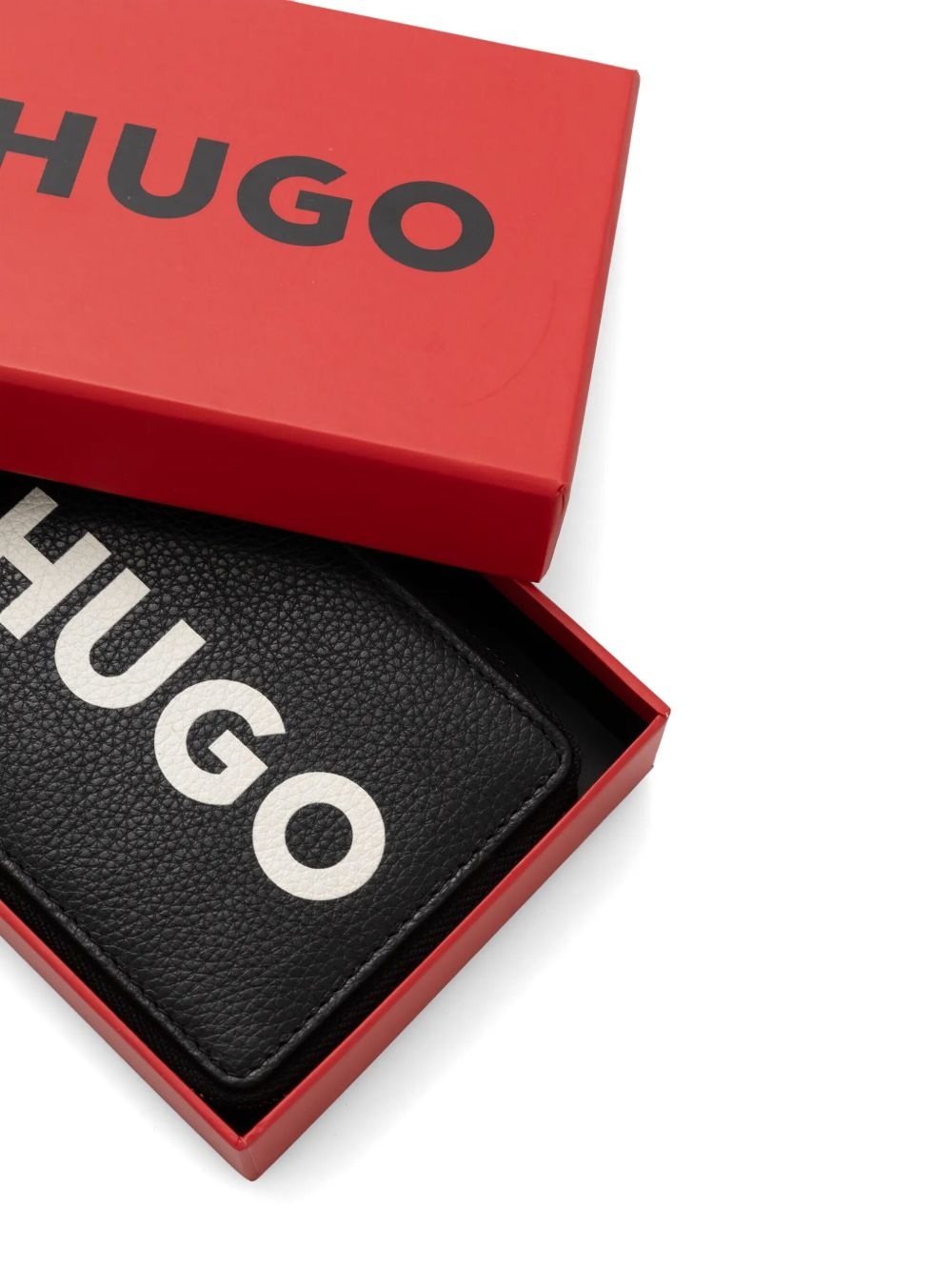 logo-print leather wallet - 4