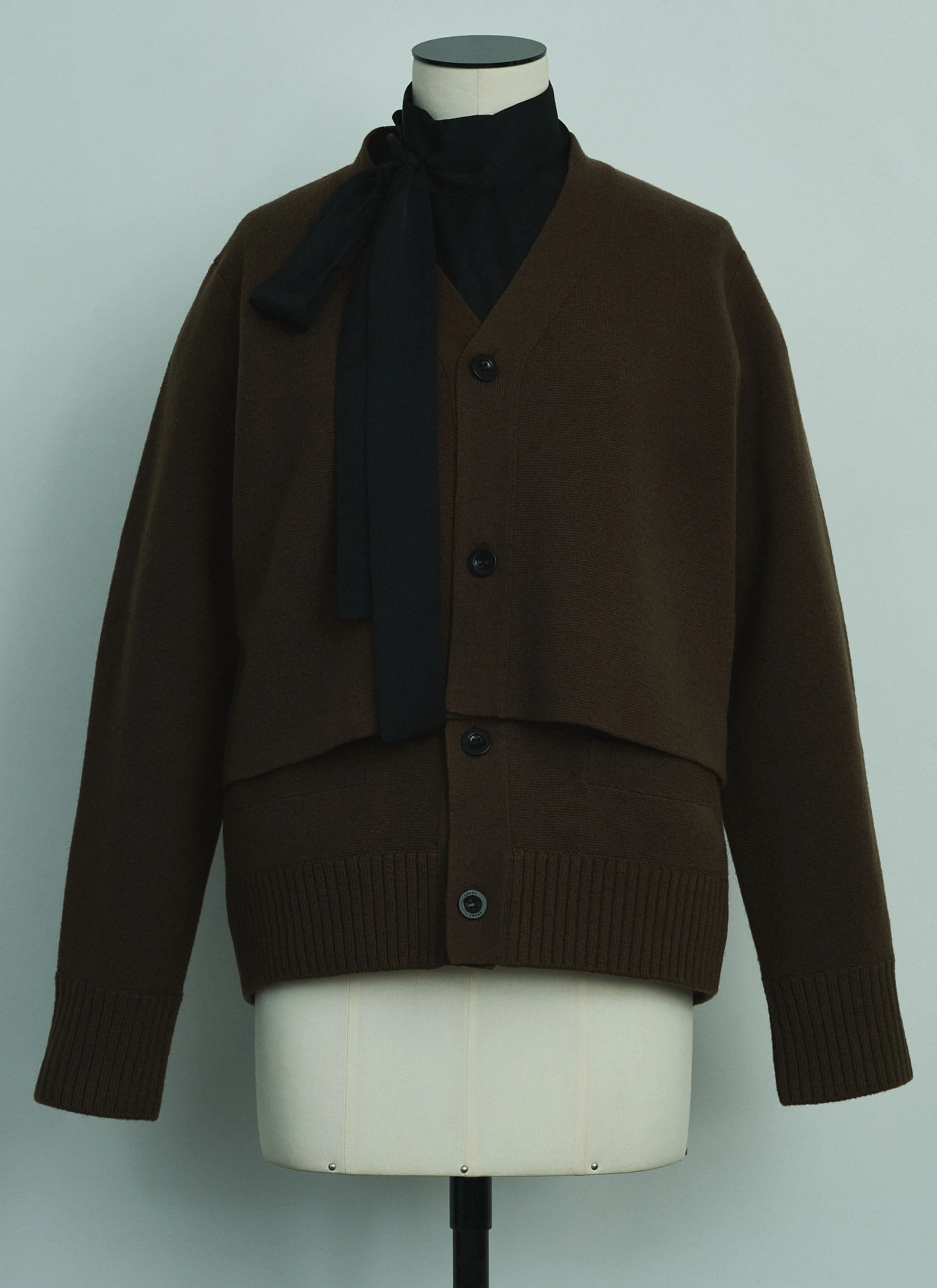 Wool Knit Cardigan - 1