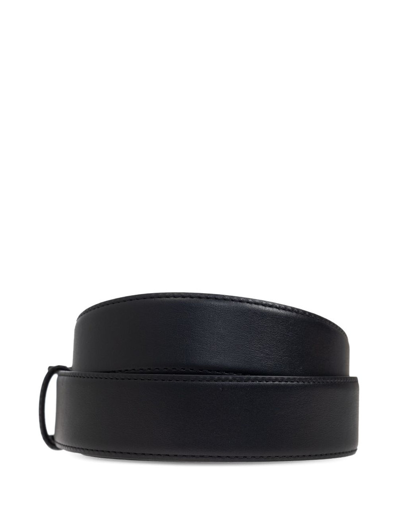 Brioni leather embossed belt outlook