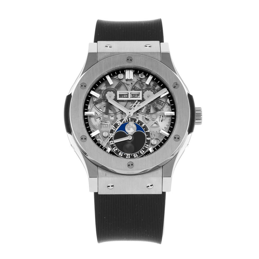 Pre-owned Hublot Classic Fusion Aerofusion Sapphire Skeleton Dial Men's Watch 517.NX.0170.LR - 2