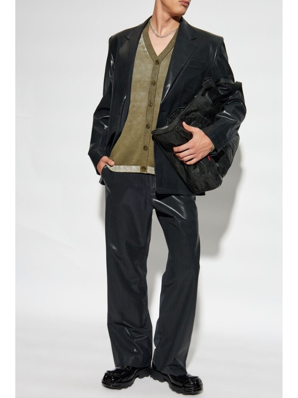 V-neck cardigan - 2