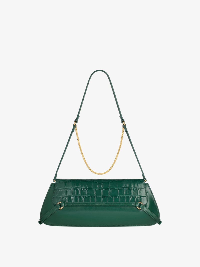 VOYOU CLUTCH BAG IN CROCODILE EFFECT LEATHER 6