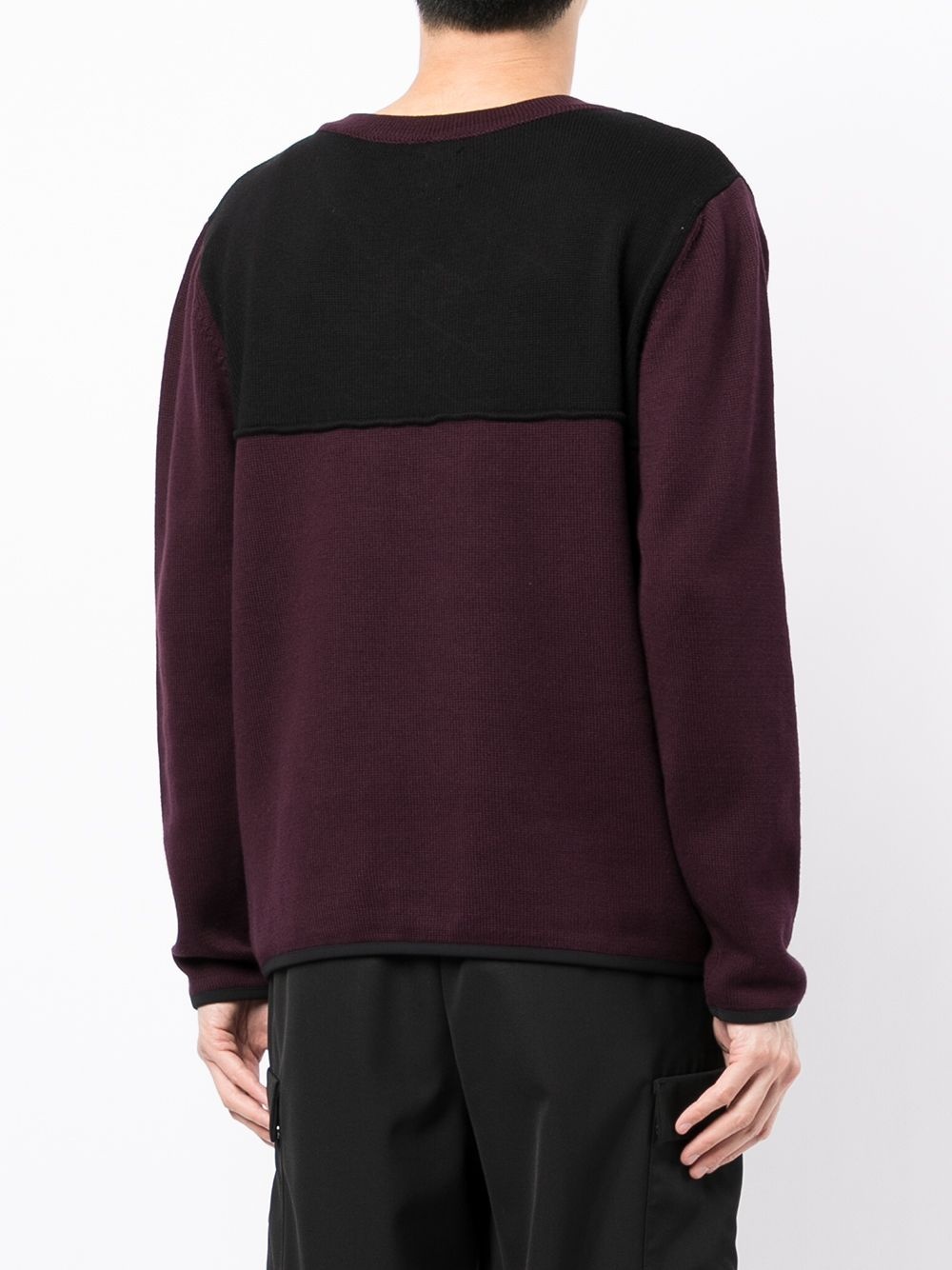 v-neck knit jumper - 4
