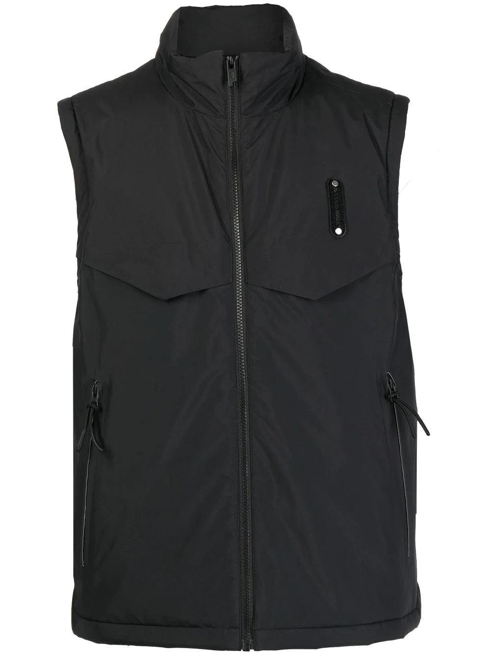 logo-trimmed gilet - 1