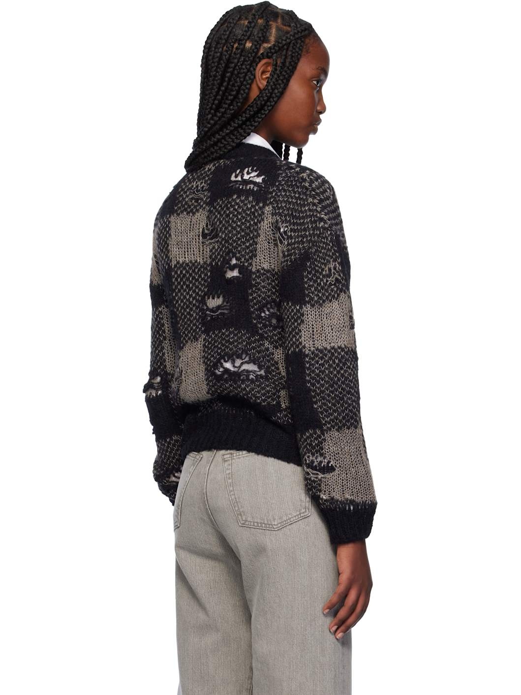 Black Sonar Roundneck Sweater - 3