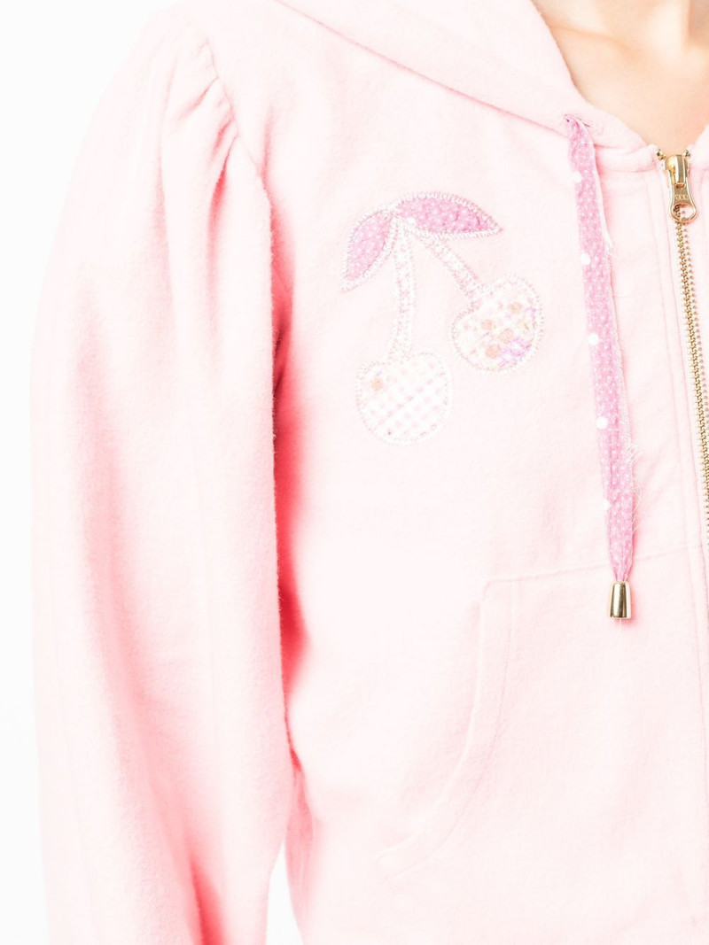 Hasana zip-up appliqué hoodie 5