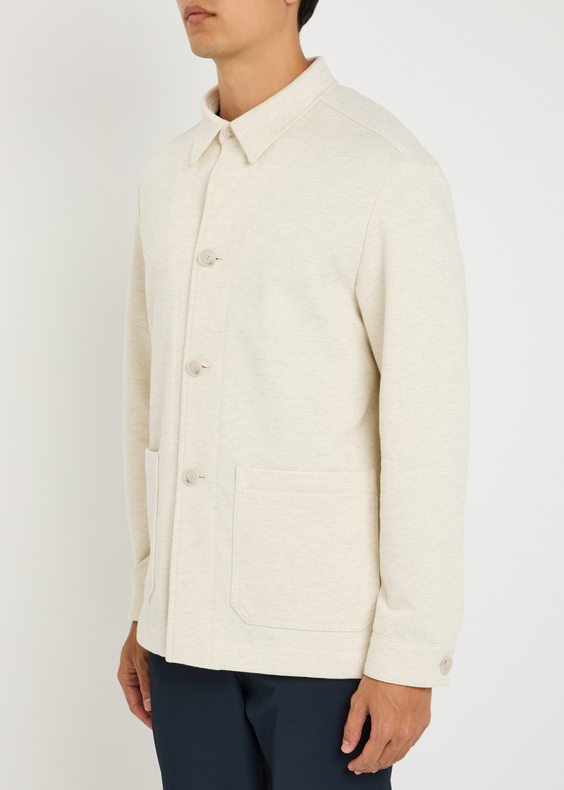 BOSS Boss Mélange-knit Cotton-blend Jacket outlook