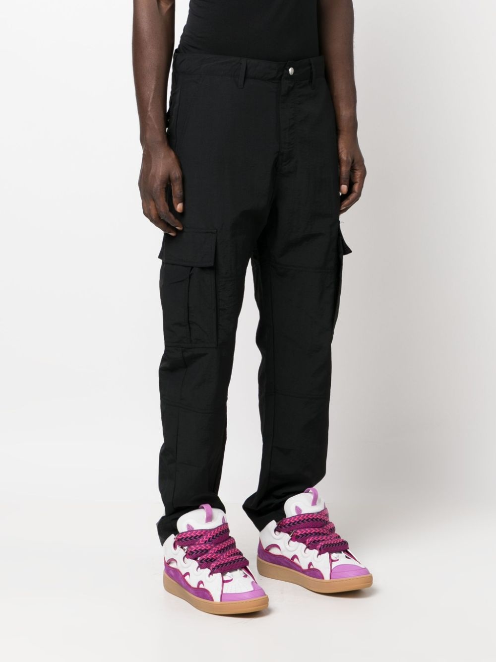 straight-leg cargo trousers - 3