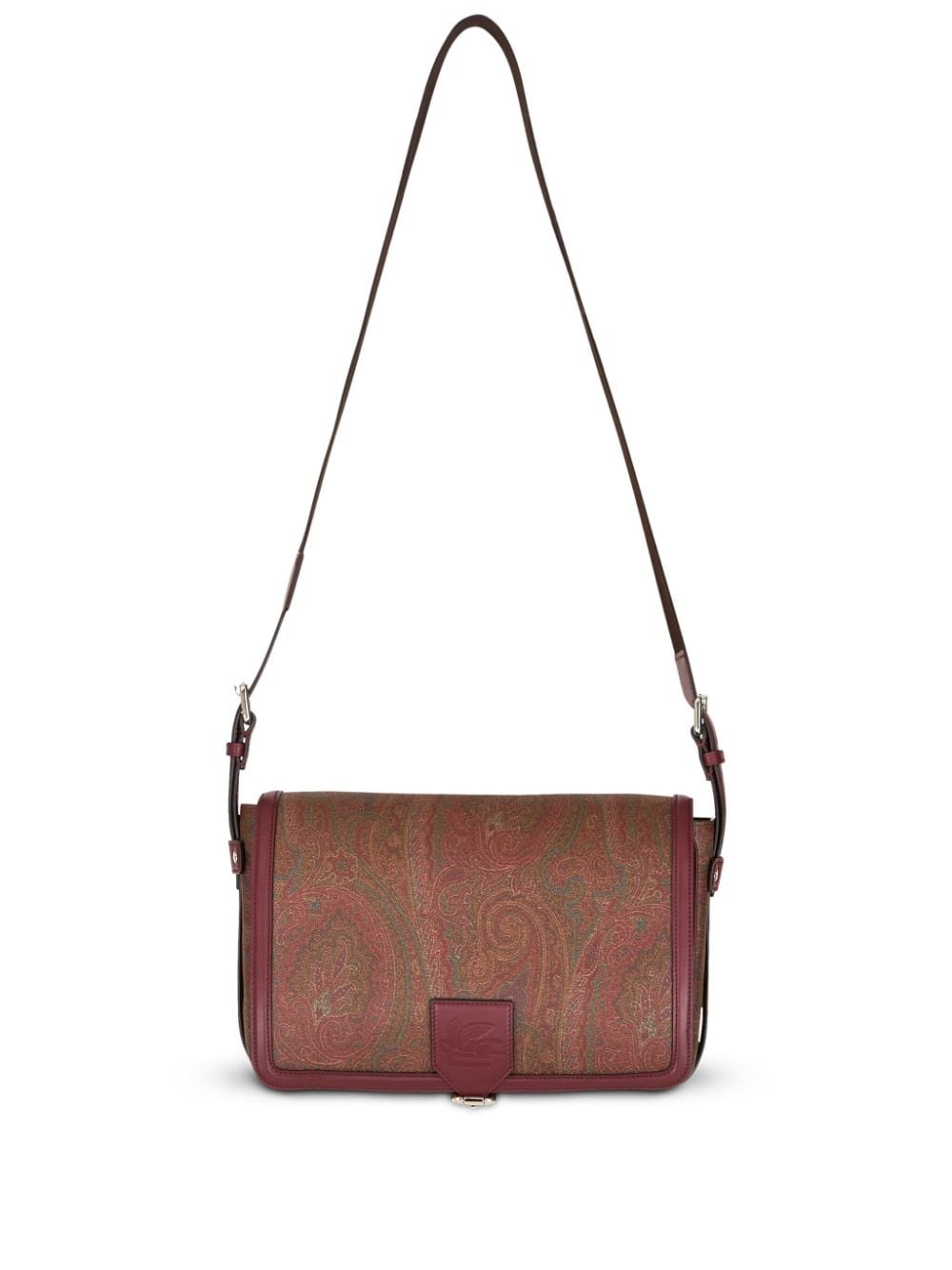 paisley-jacquard shoulder bag - 1