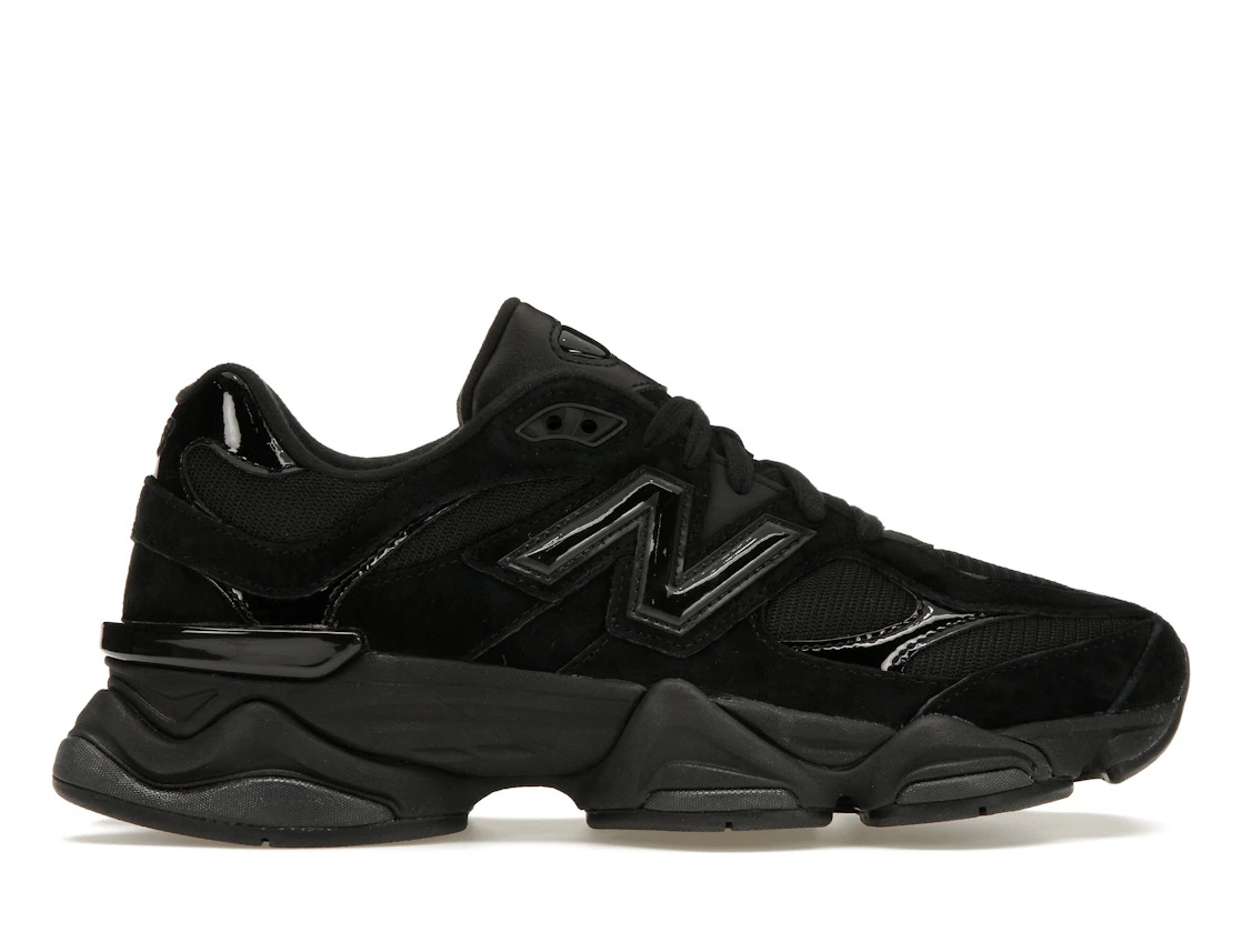 New Balance 9060 Triple Black Patent - 1