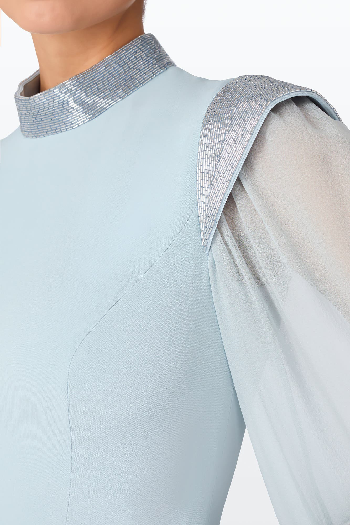 Jenny Packham Isabelle Maxi Dress in Porcelain at Nordstrom - 4