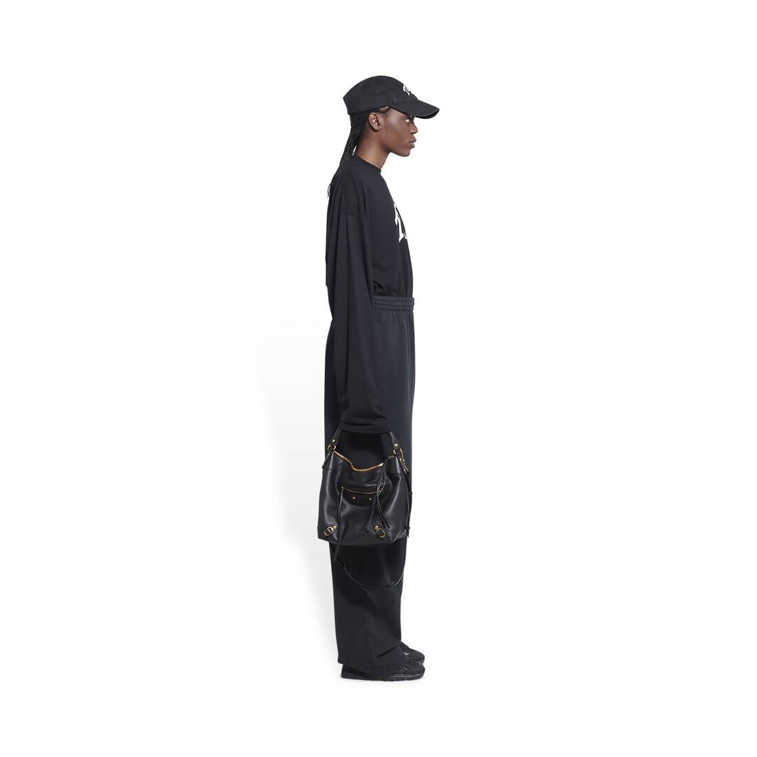 Women's Political Campaign Jogging Pants in Black - 3