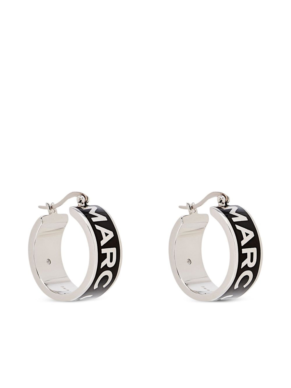 The Button Enamel Logo Hoop earrings - 3