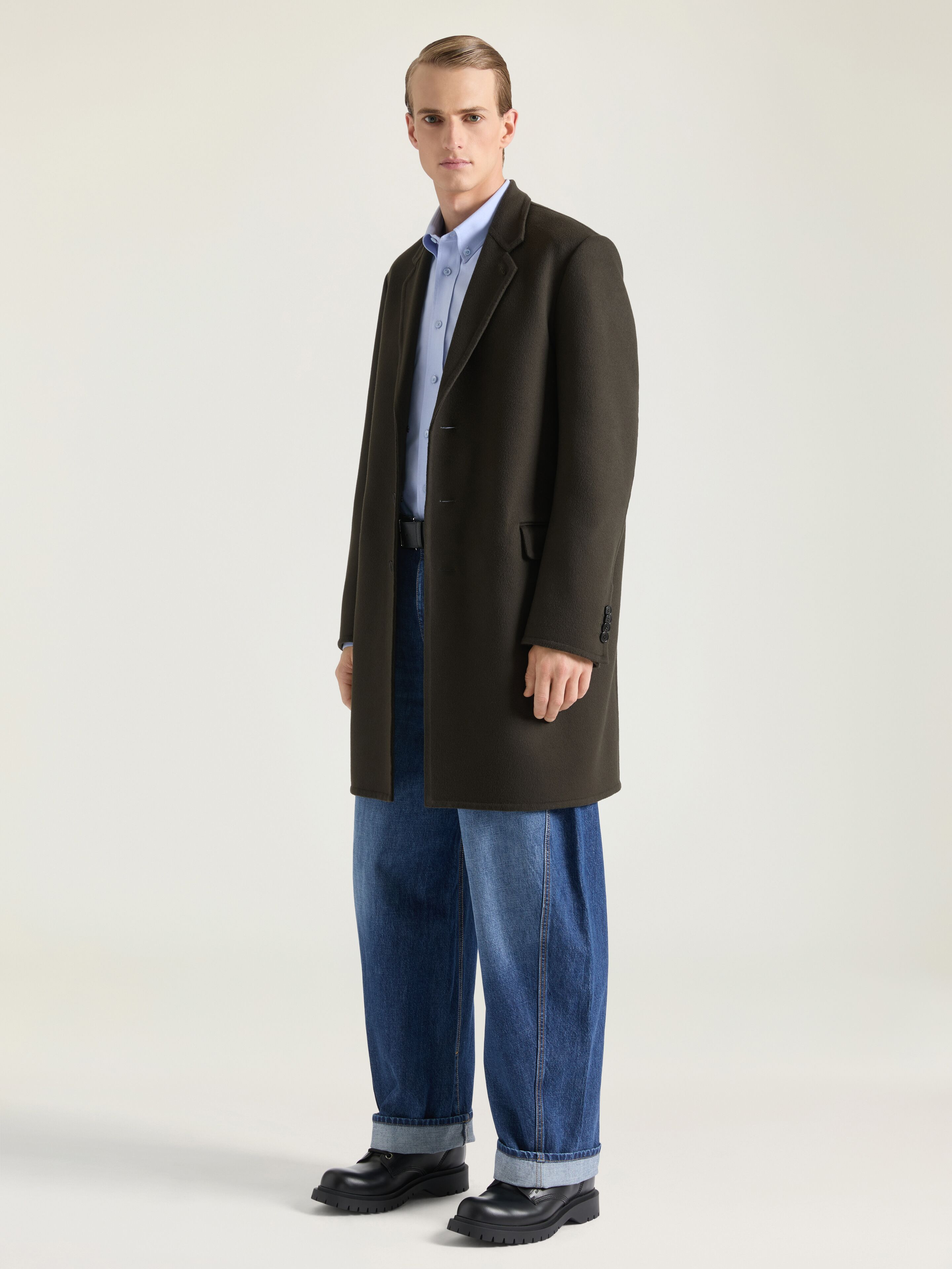 COAT IN WOOL AND CASHMERE - 3