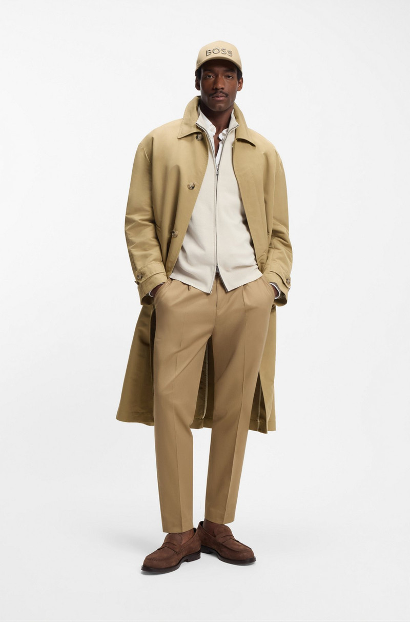 BOSS WATER-REPELLENT COAT WITH CONCEALED CLOSURE outlook