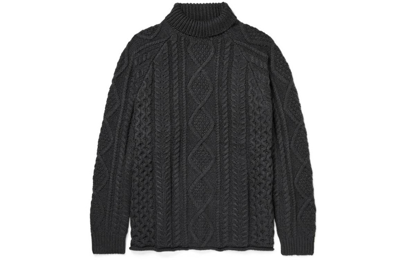 ESSENTIALS Fear of God Essentials SS22 Cable Knit Turtleneck 'Iron' FOG-SS22-009 outlook