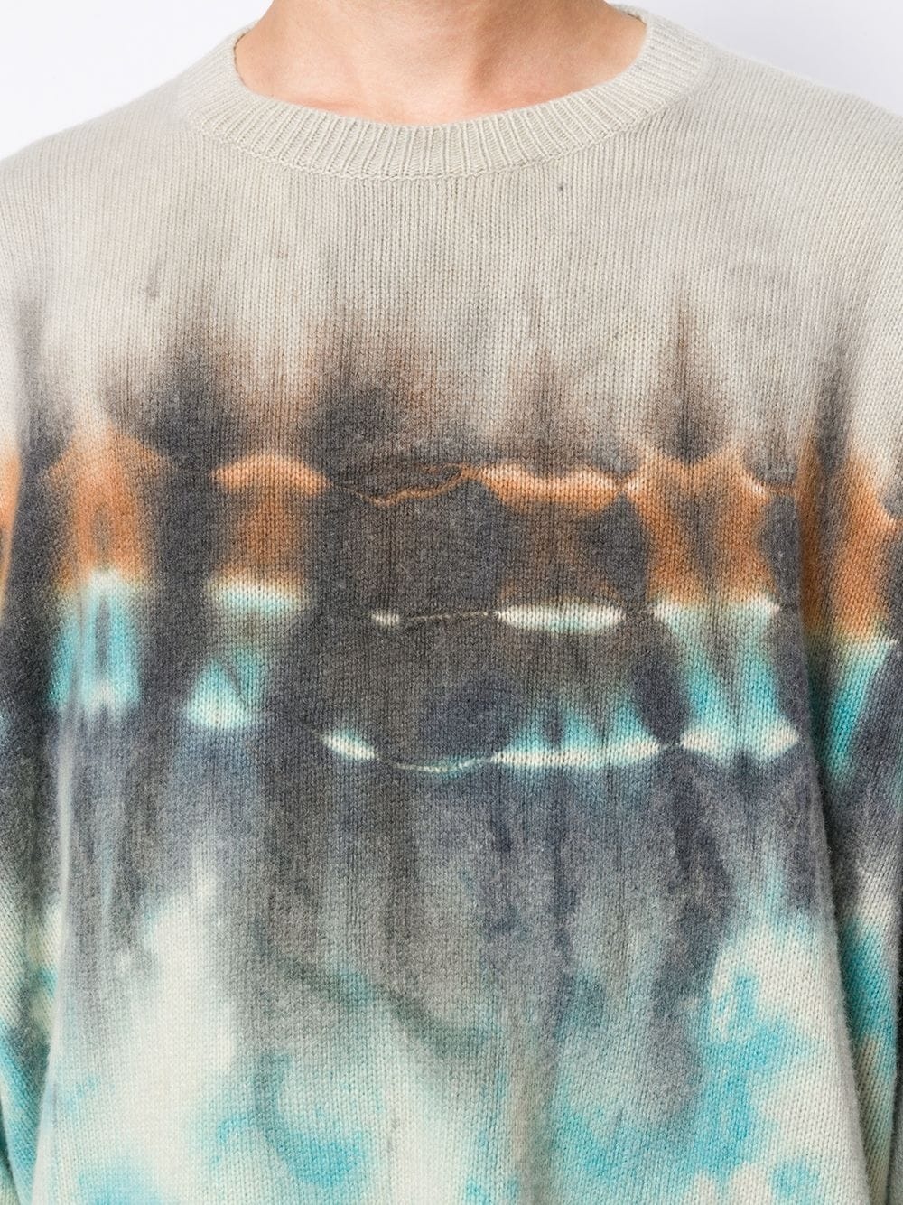 tie-dye crew neck jumper - 5
