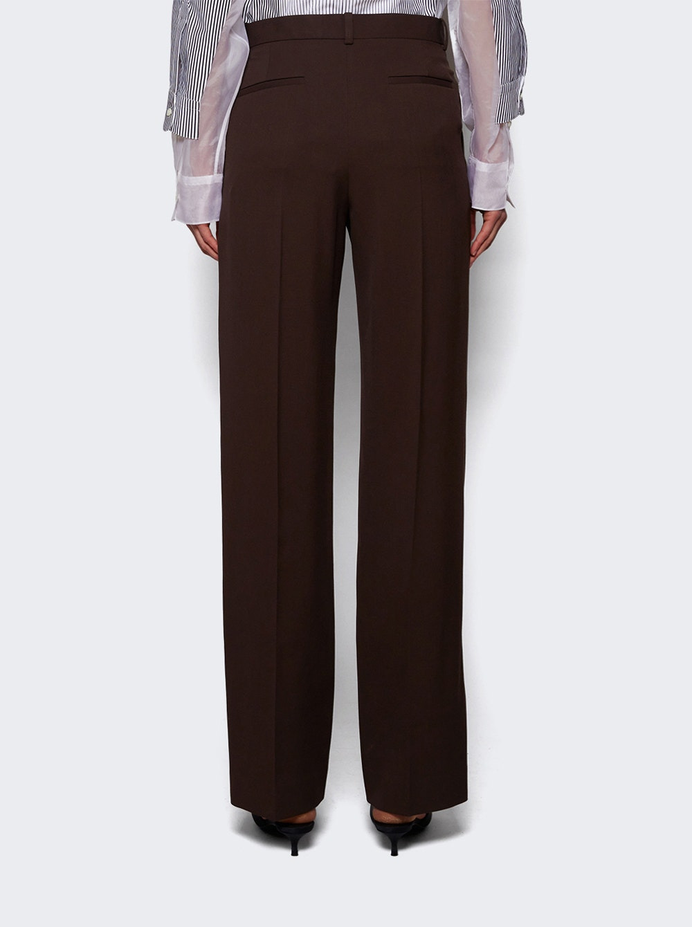 Straight Leg Trouser Dark Brown - 5
