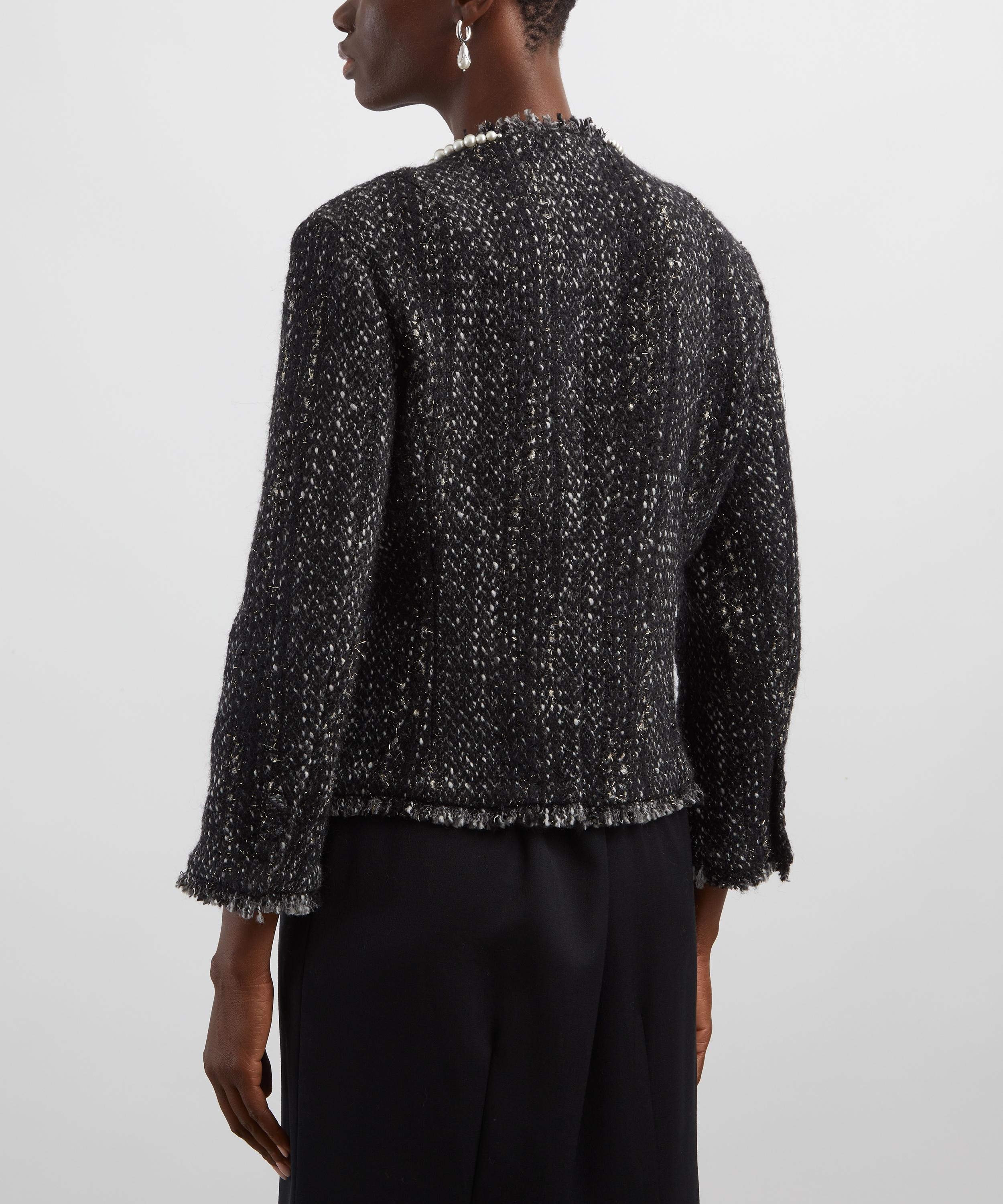 Embellished Sculpted Frill Bust Fray Jacket - 4