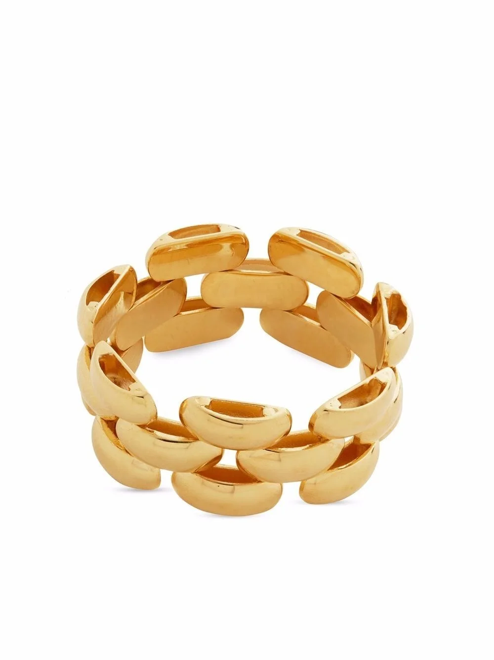 Heirloom woven chain ring - 1