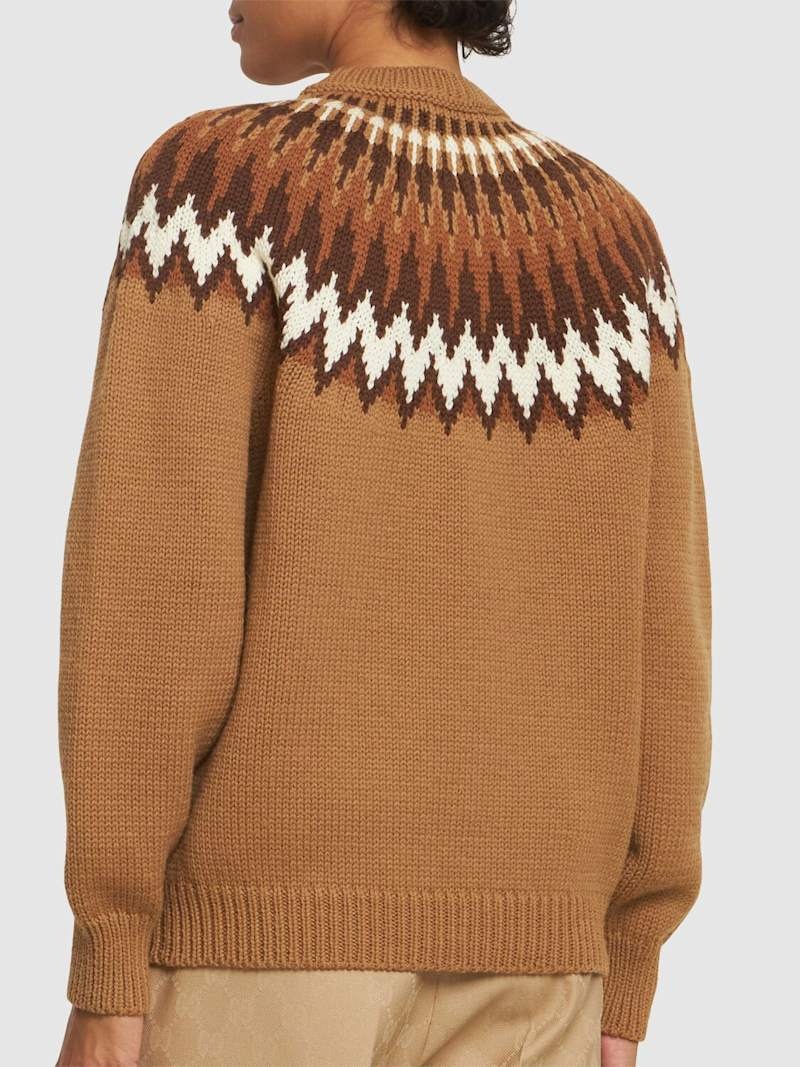 Norwegian wool jacquard sweater - 3