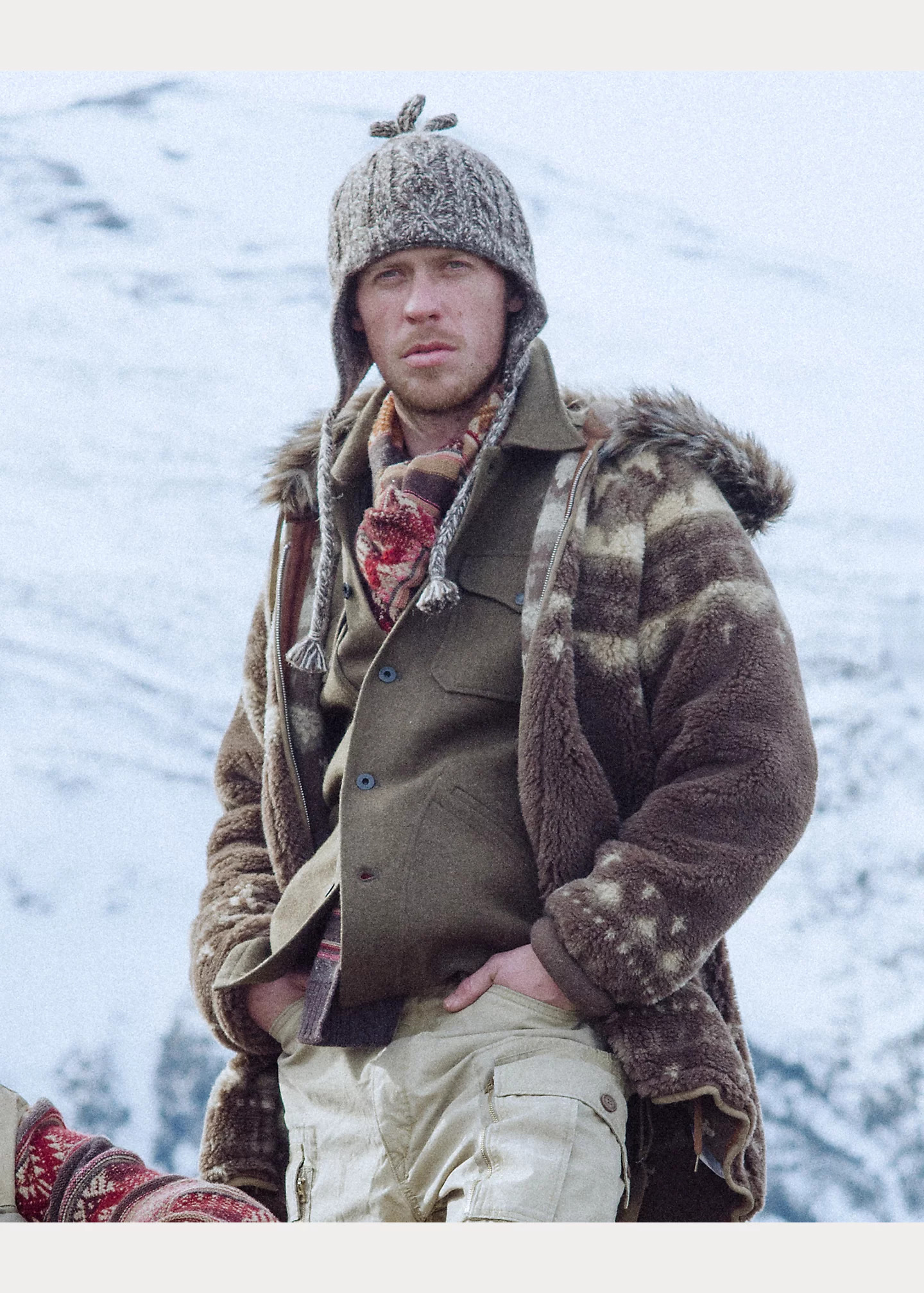Aran-Knit Earflap Cap - 4