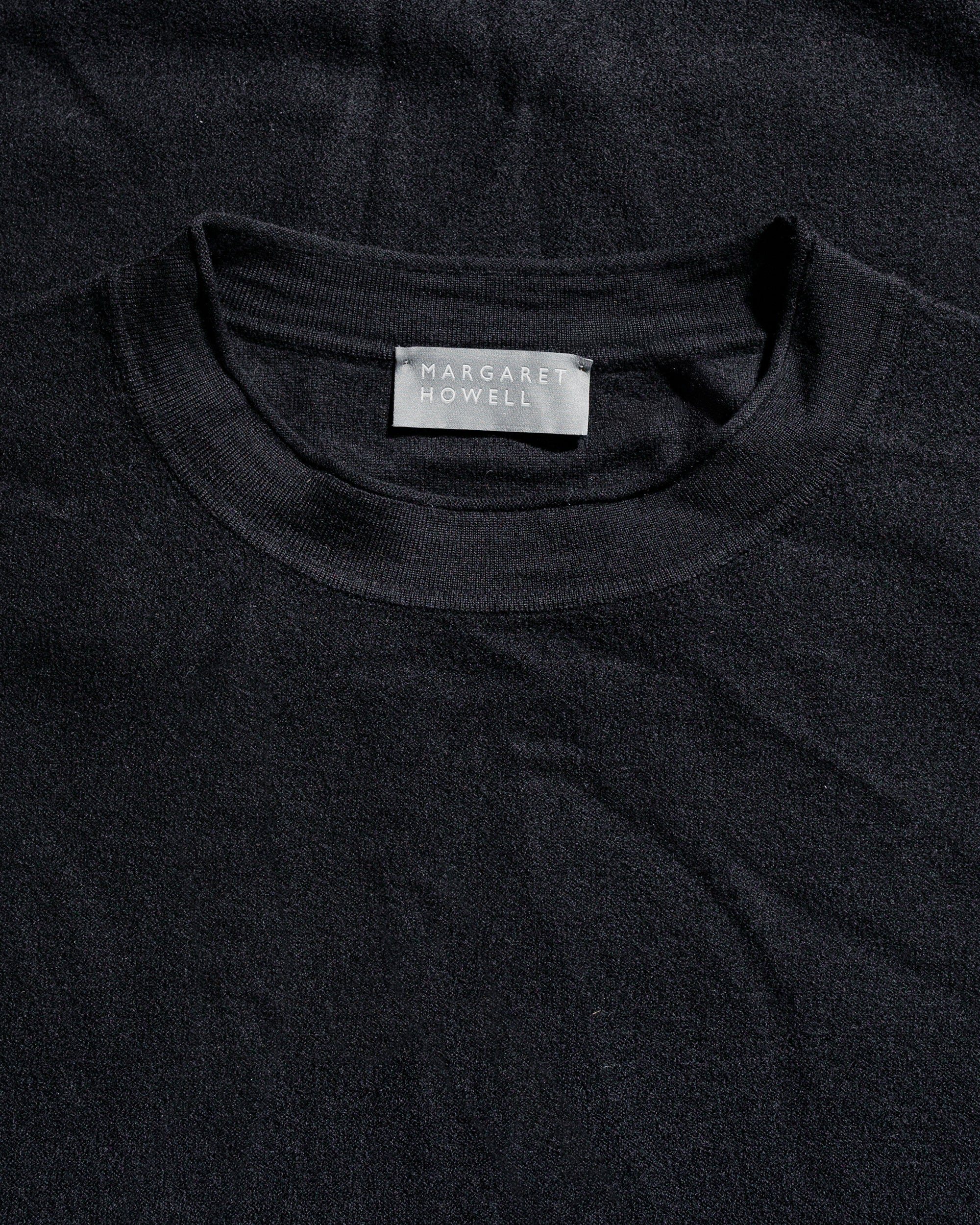 Felted Crew Neck Fine Felted Merino Black - 5