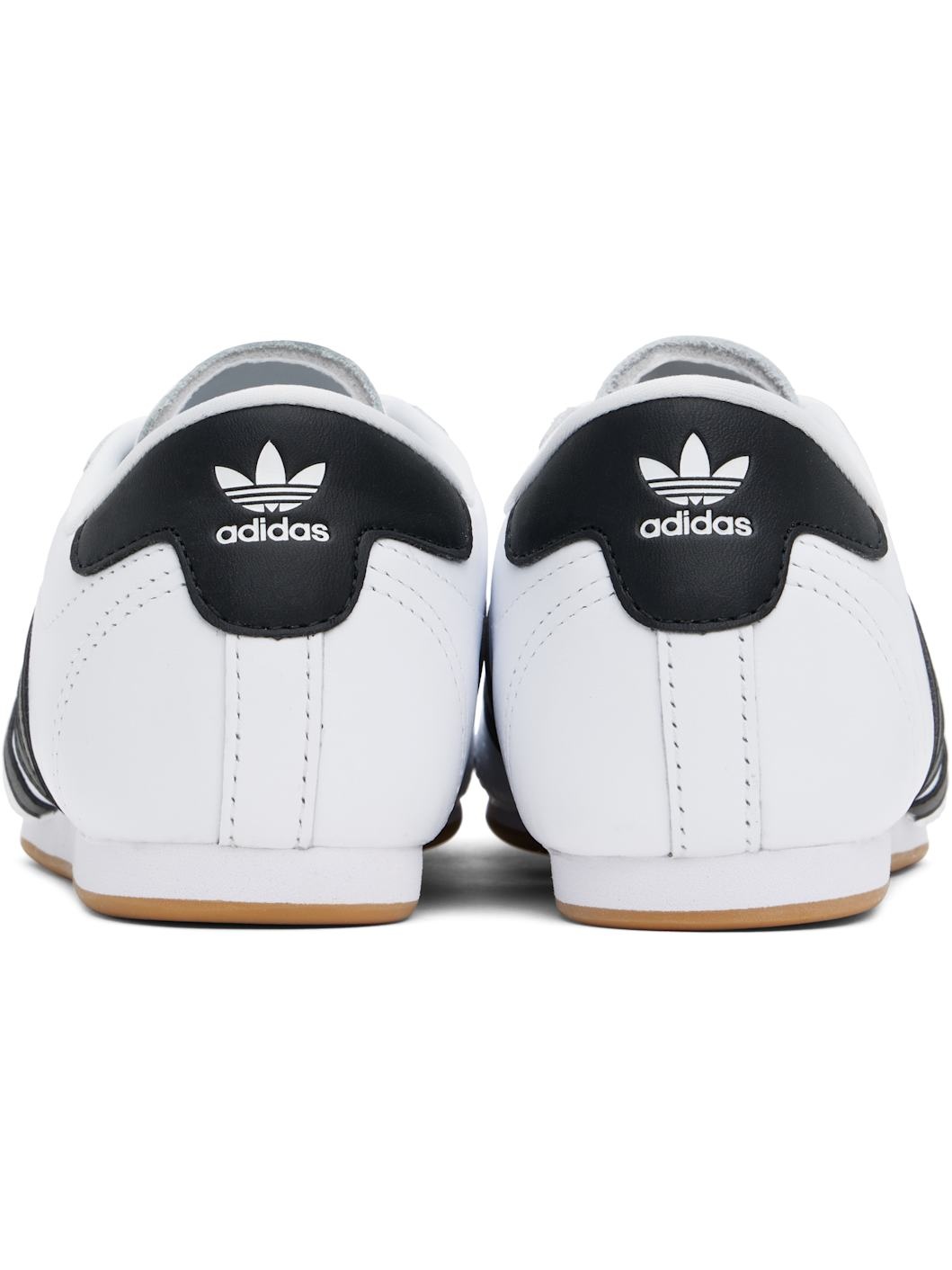 White & Black Taekwondo Lace Sneakers - 2