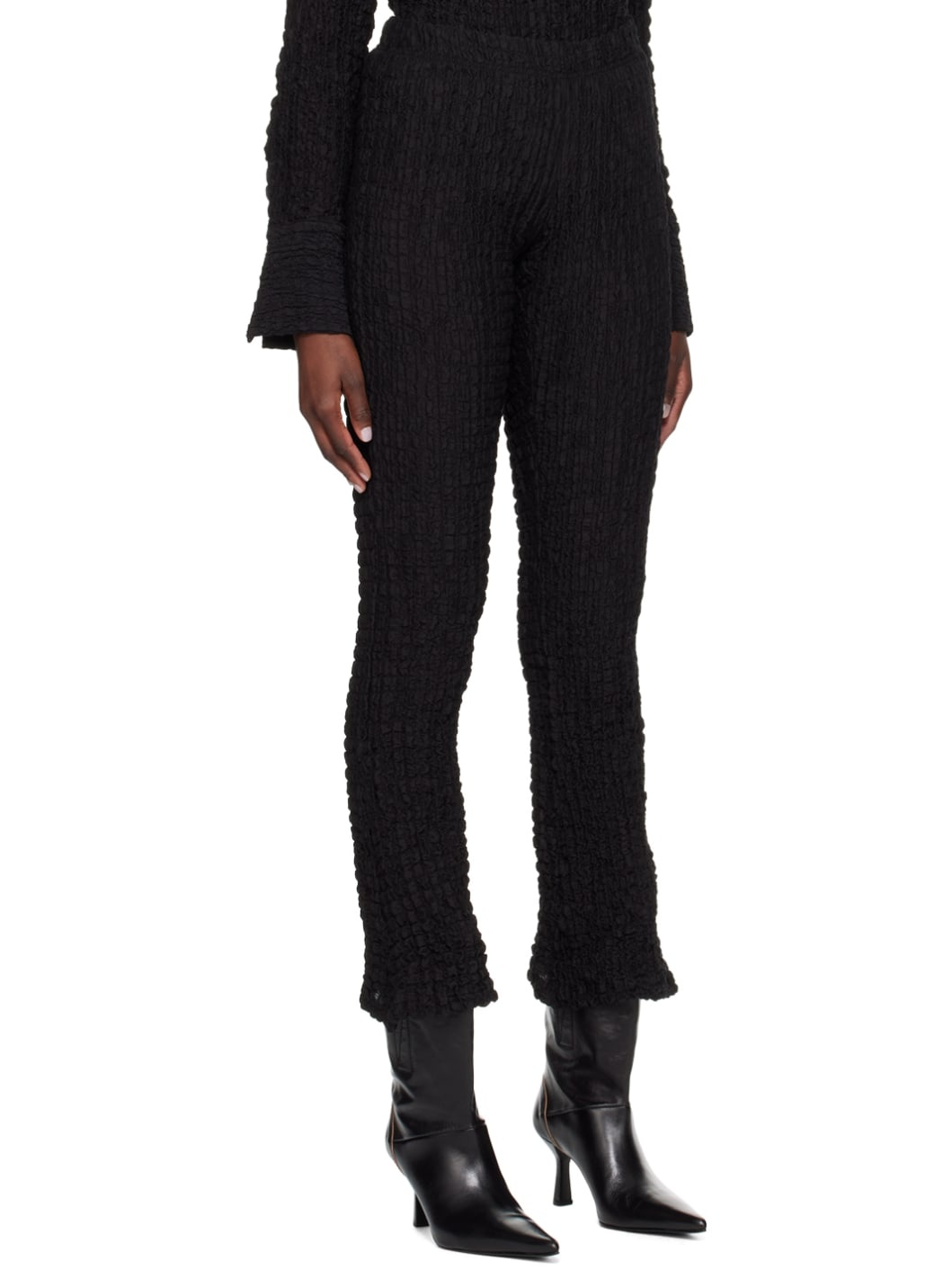 Black Pop Corn Leggings - 2