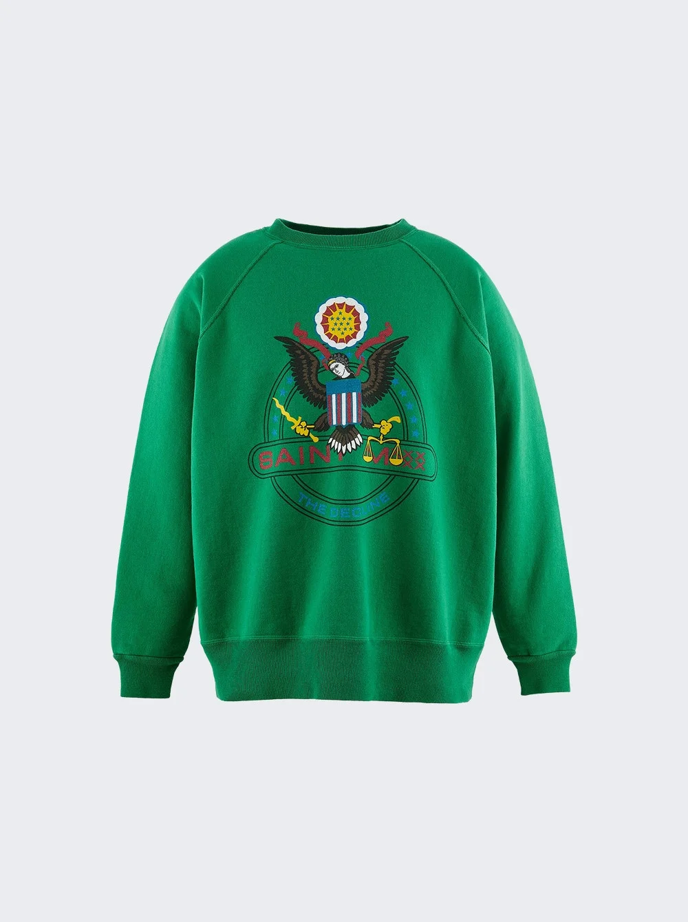 The Decline Crewneck Sweatshirt Green - 1
