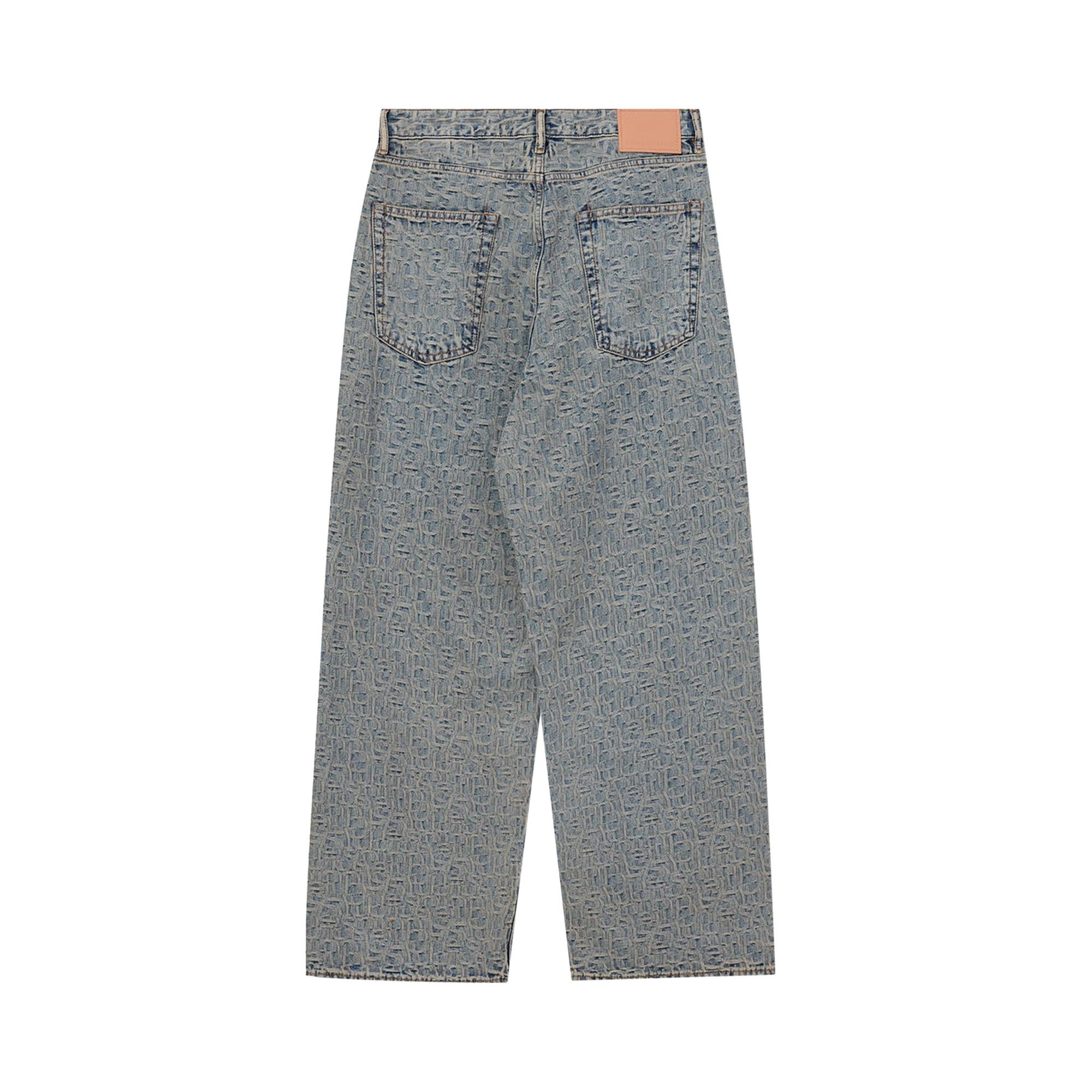 Acne Studios 1981M Monogram Pants 'Blue/Beige' - 2