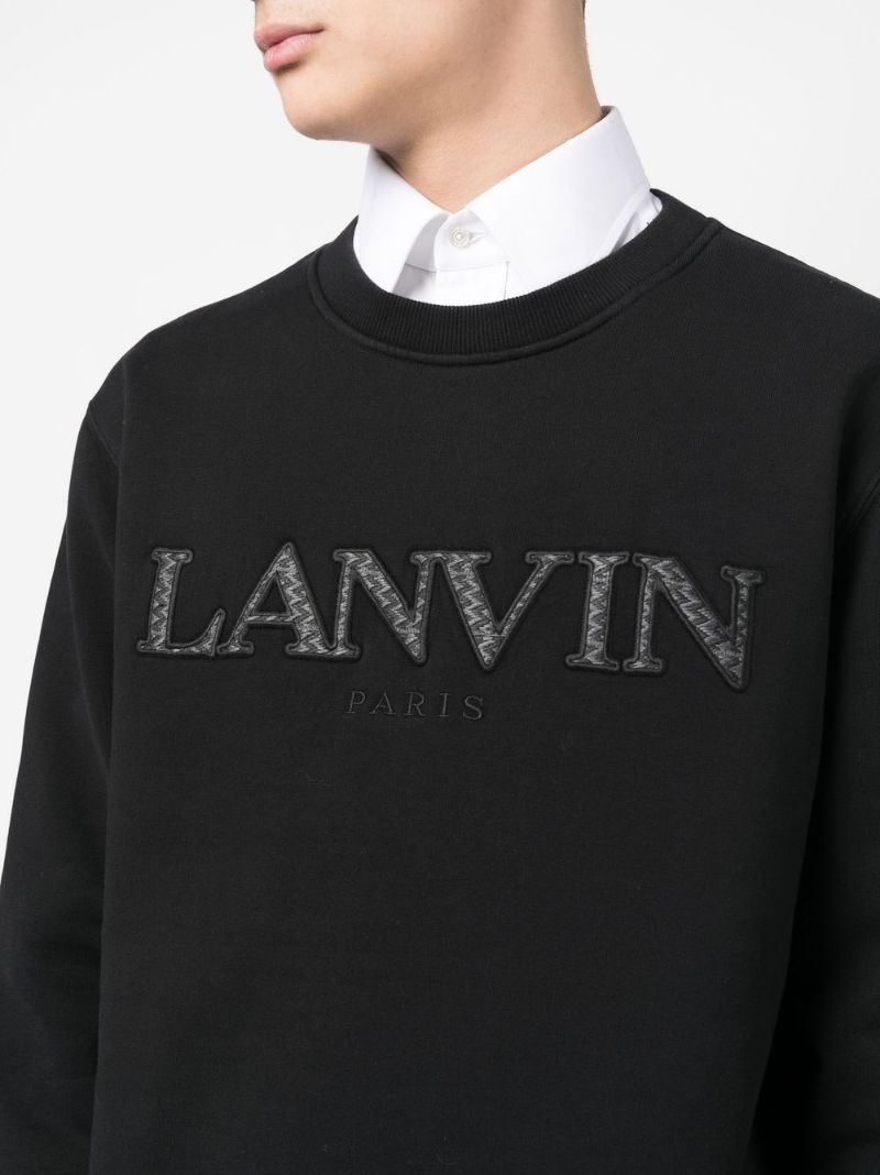 embroidered-logo sweatshirt - 5