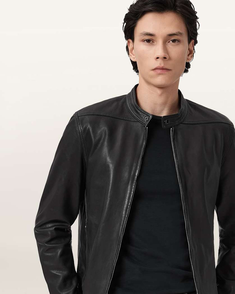 HOLT SLIM FIT LEATHER JACKET 3