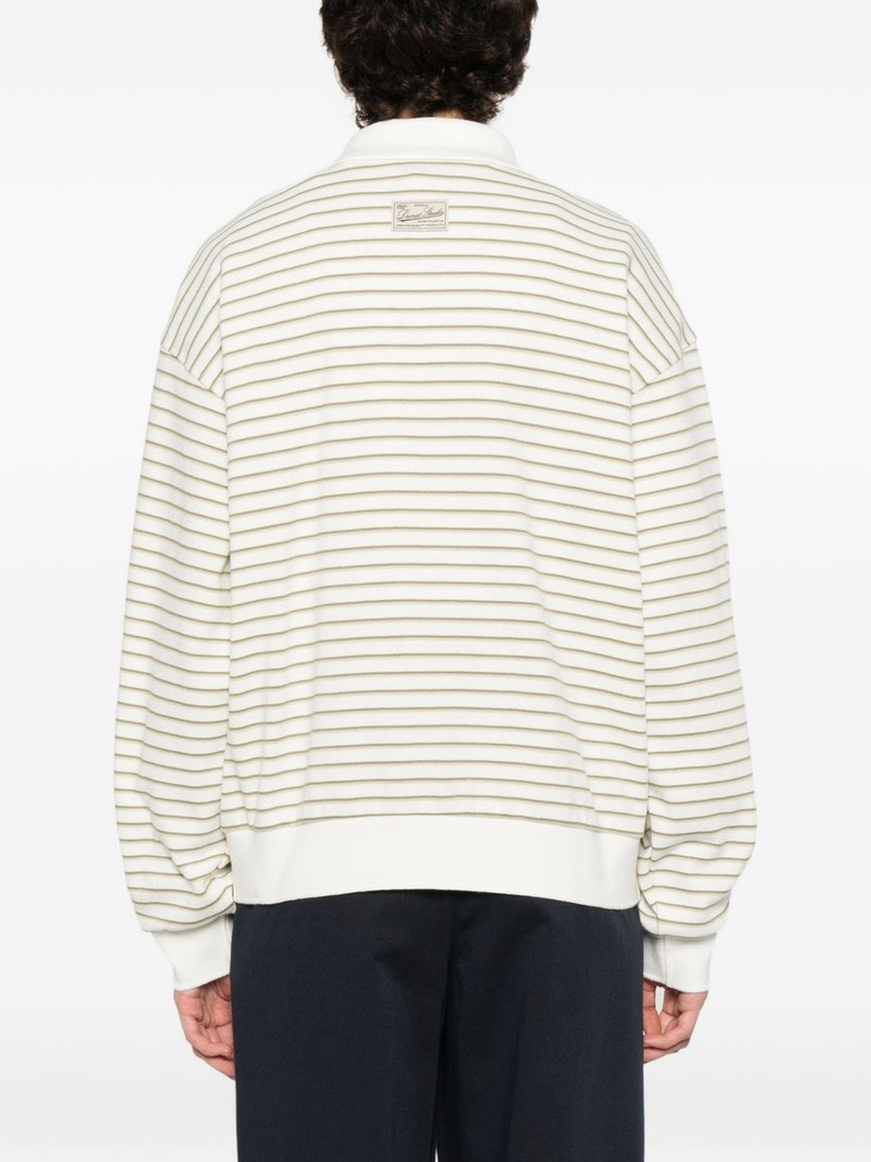 Dunst Striped cotton polo shirt outlook