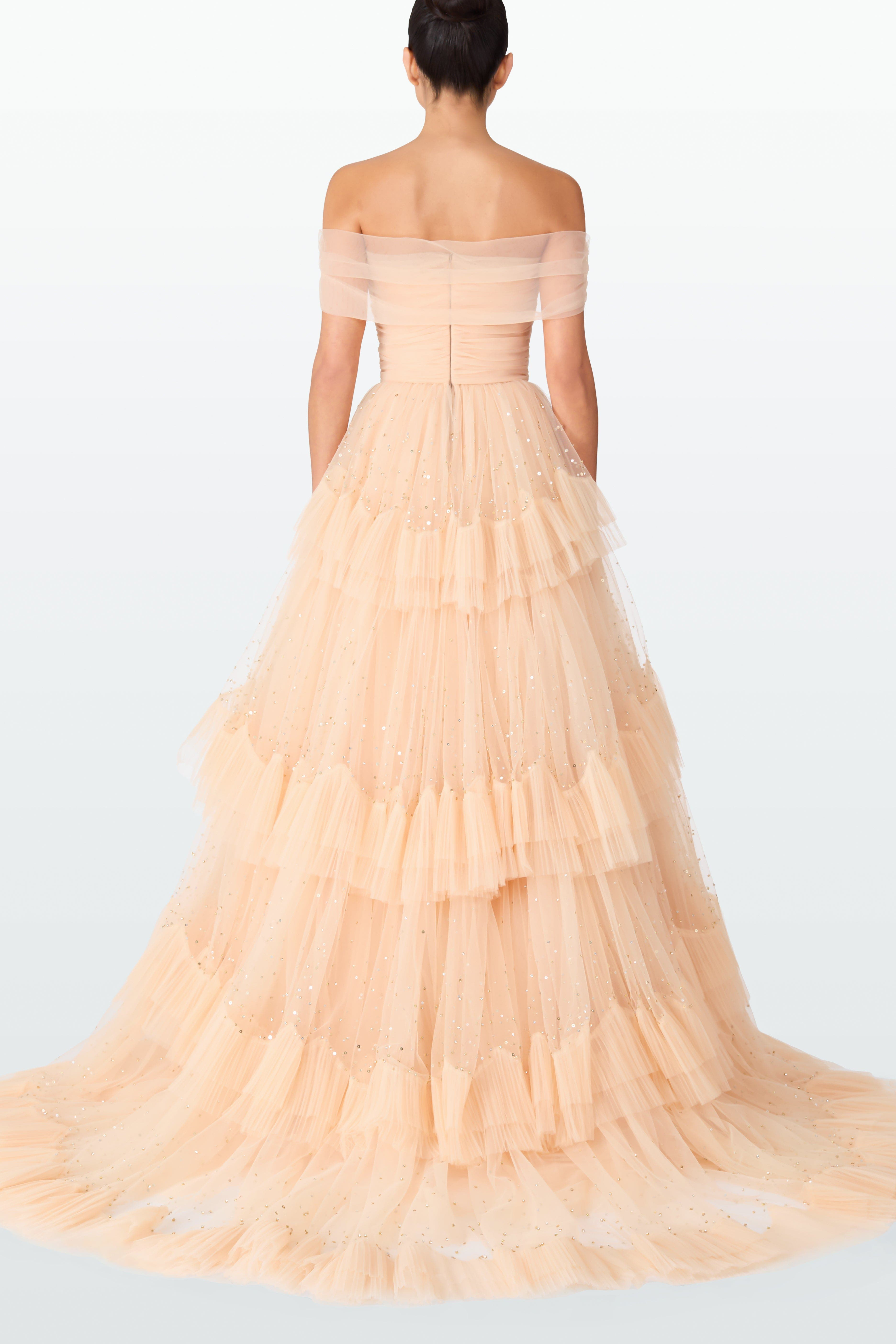 Jenny Packham Queenie Maxi Dress in Sparrowhawk at Nordstrom - 3