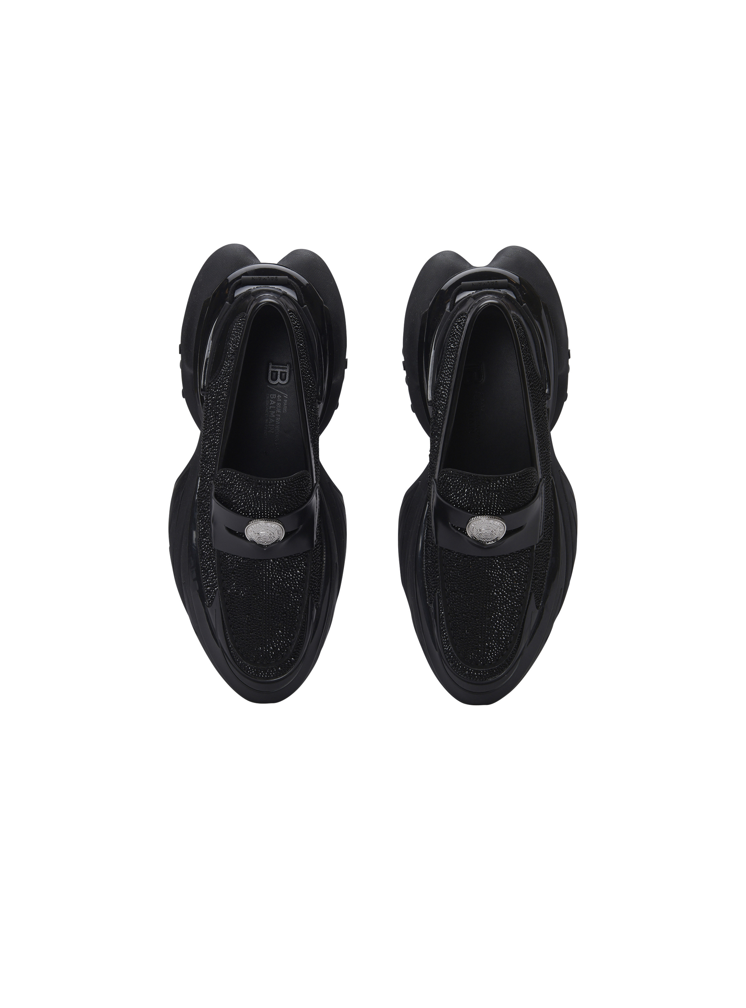Unicorn loafers in rhinestone calfskin - 3