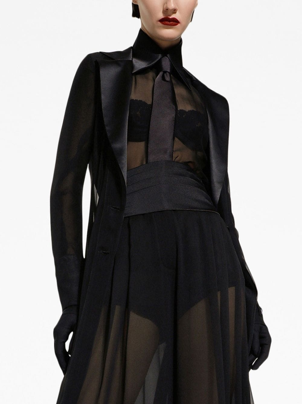 wide-leg stretch-silk trousers - 5