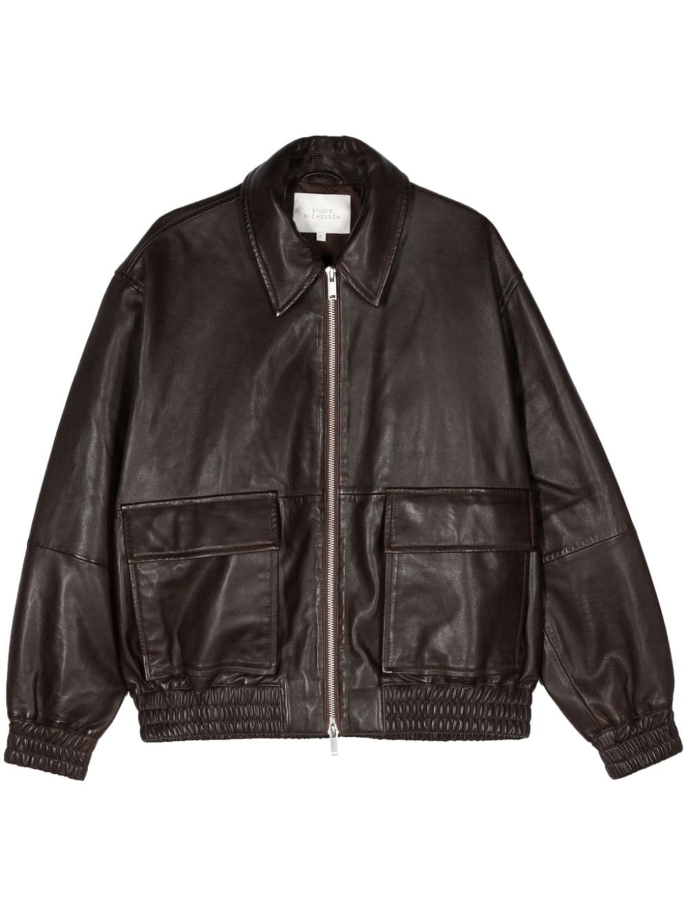 Piston leather zip-up jacket - 1