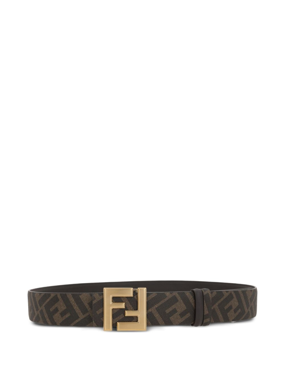 FF motif leather belt - 2