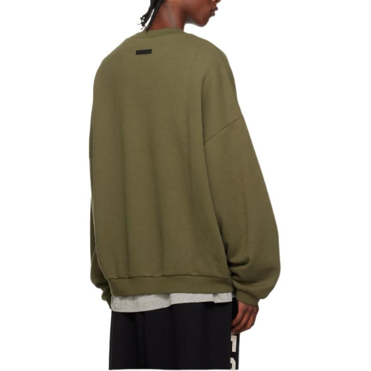 Fear of God Essentials Fleece Crewneck 'Military' 192BT246265F - 5