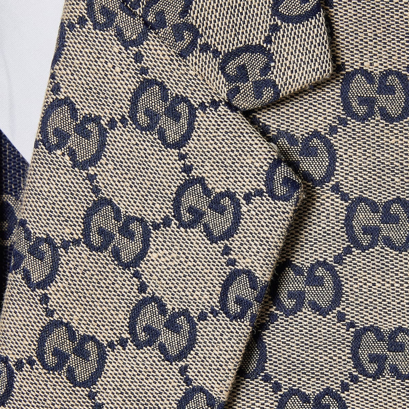GG linen blend canvas jacket 7