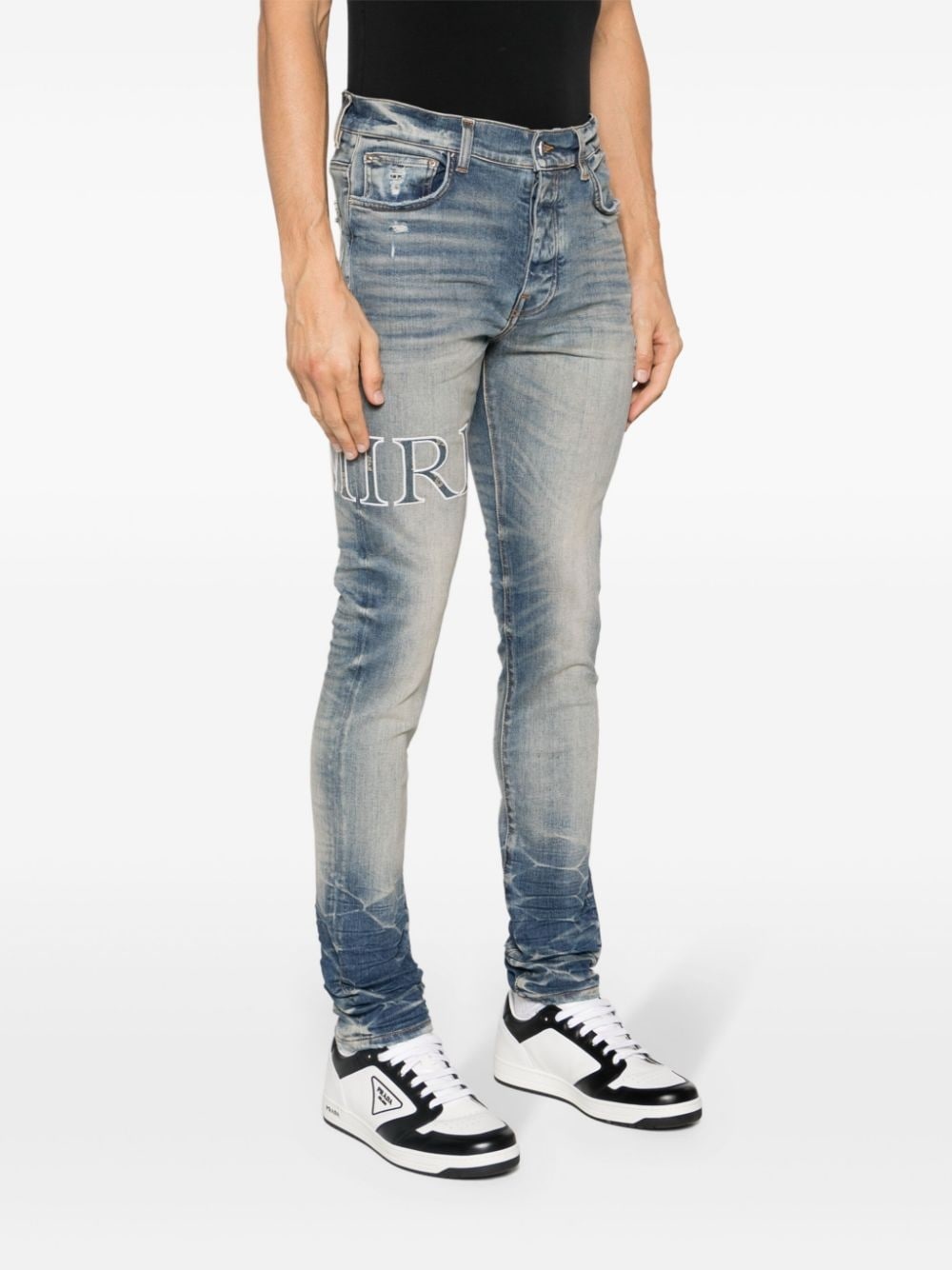 Core logo-patch skinny jeans - 3