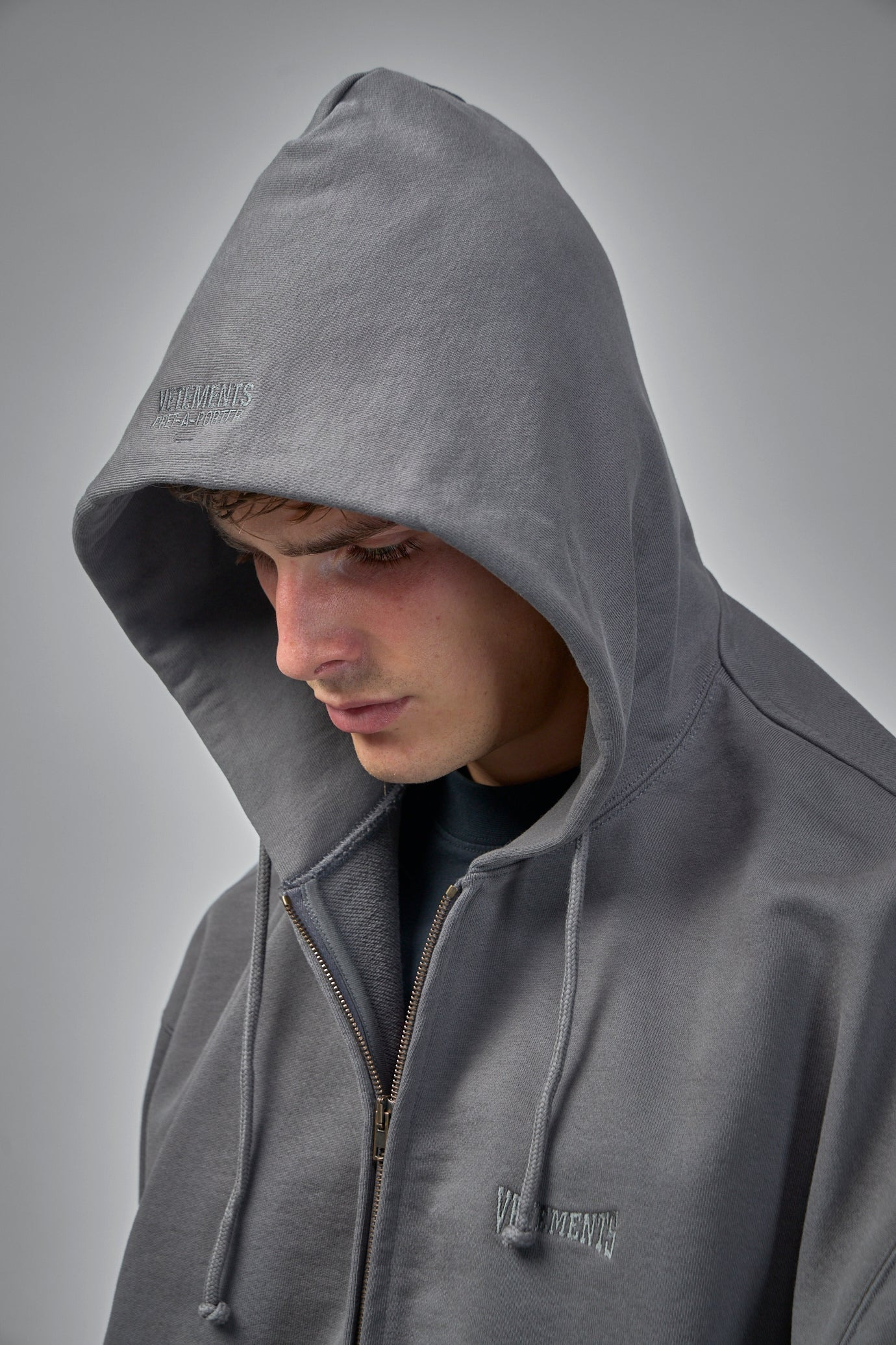 Boxing Logo Oversized Zip-Up Hoodie - 5
