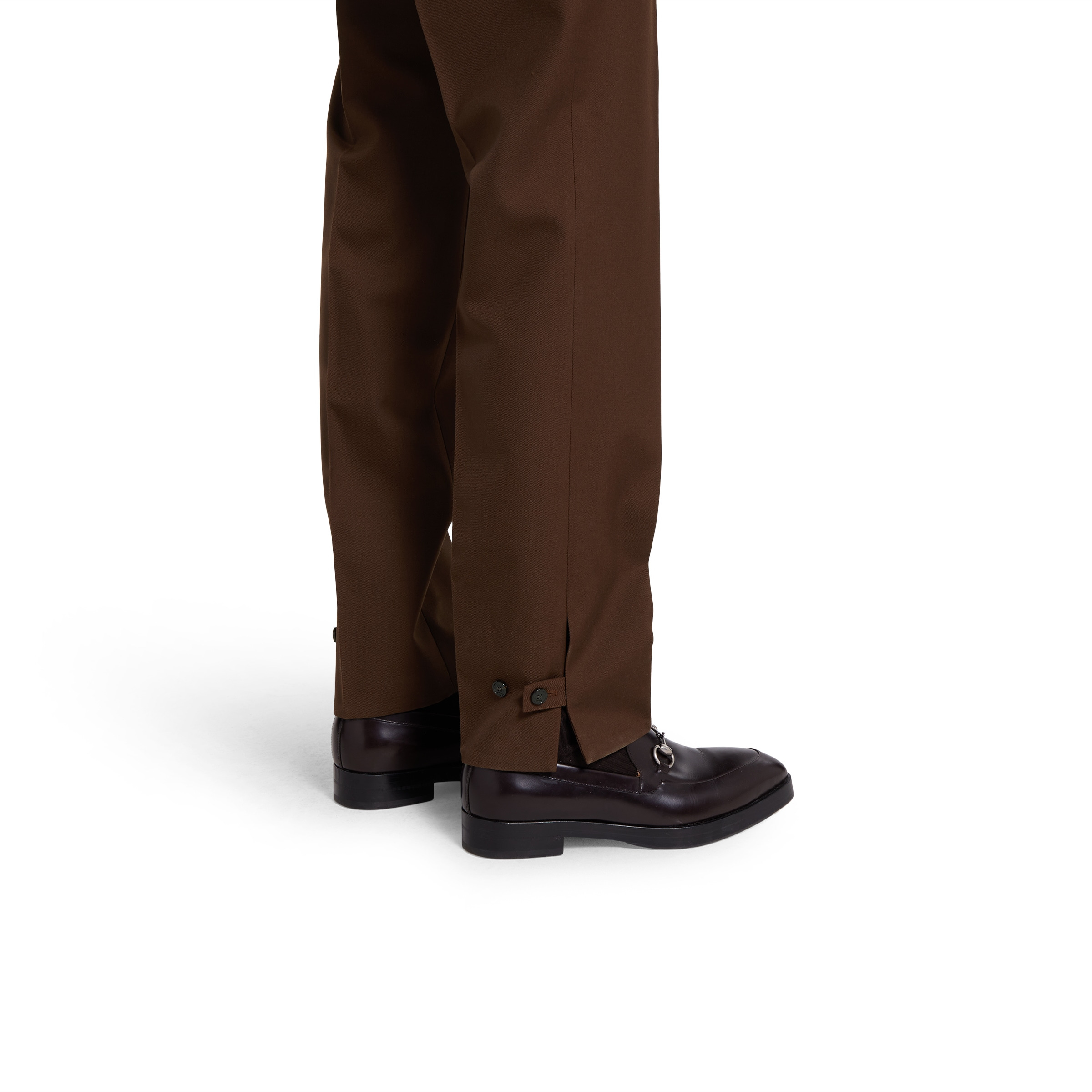 Embossed wool twill pants - 4