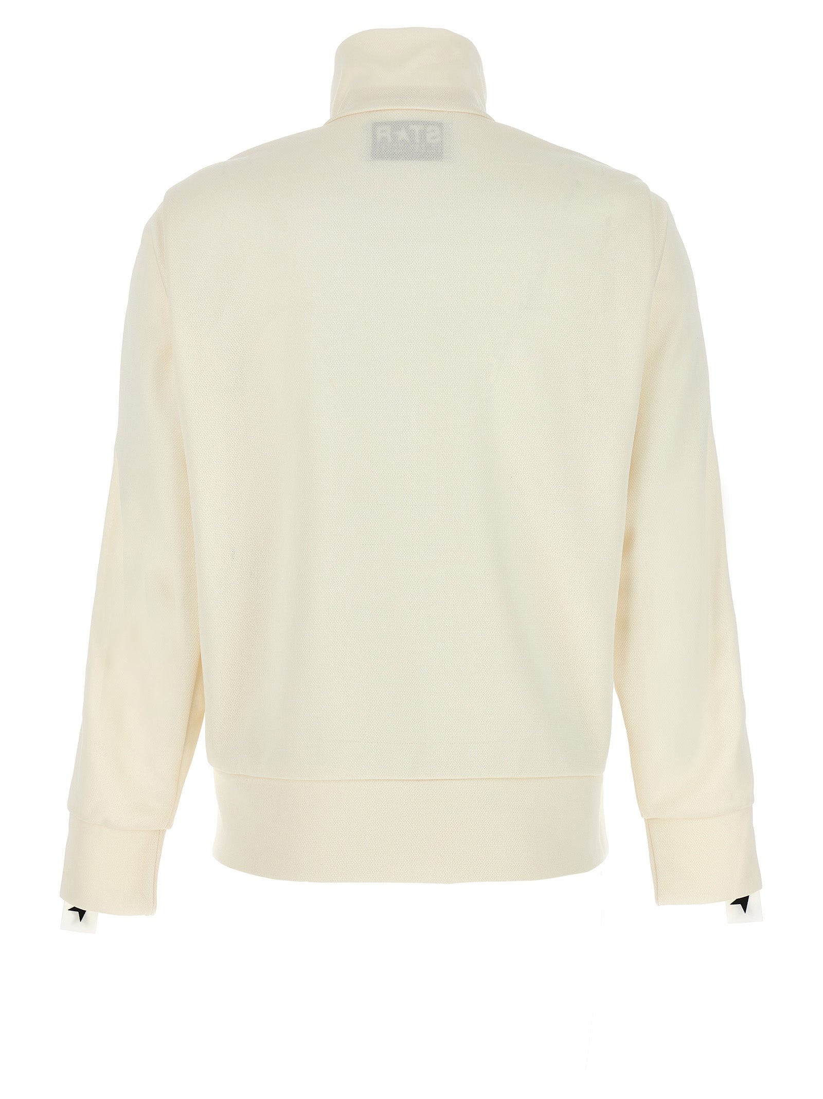 Zipped Track Sweatshirt White/Black - 2